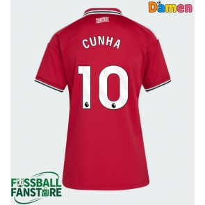 Manchester United Matheus Cunha #10 Replik Heimtrikot Damen 2026-27 Kurzarm